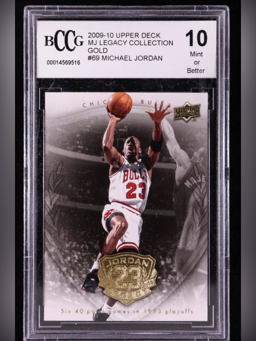 2009-10 Upper Deck MJ Legacy Collection Gold Michael Jordan #69
BECKETT GEM 10